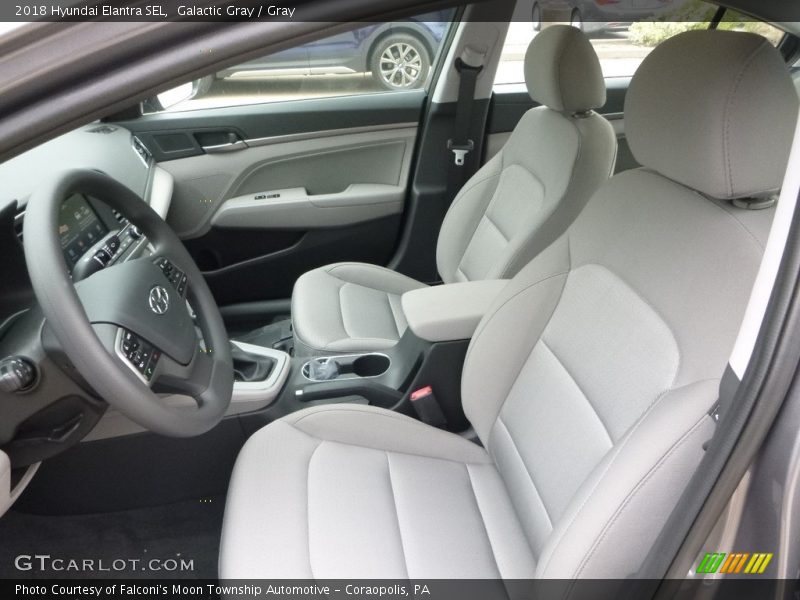 Galactic Gray / Gray 2018 Hyundai Elantra SEL