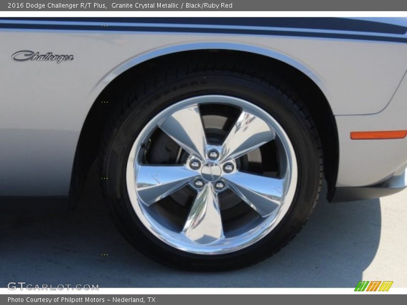 Granite Crystal Metallic / Black/Ruby Red 2016 Dodge Challenger R/T Plus