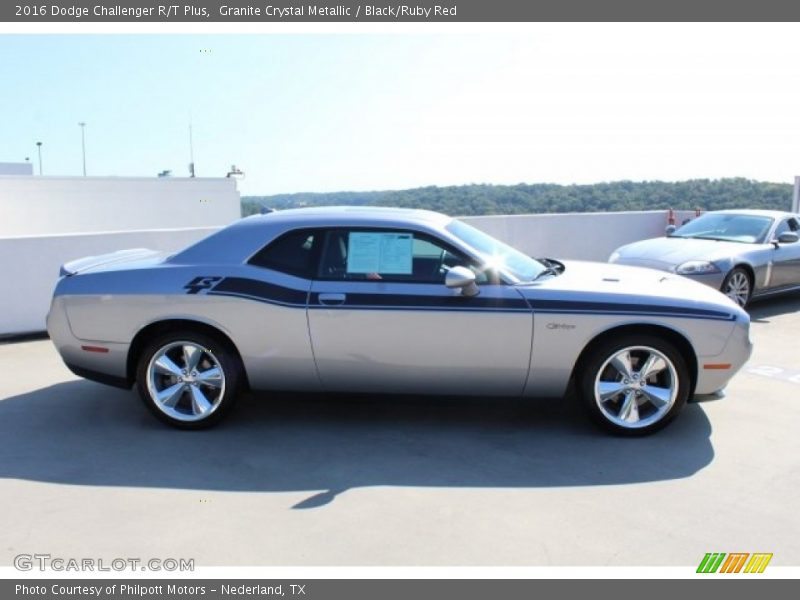 Granite Crystal Metallic / Black/Ruby Red 2016 Dodge Challenger R/T Plus