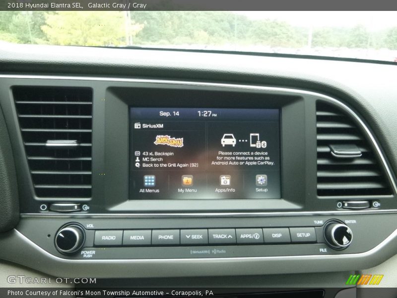 Galactic Gray / Gray 2018 Hyundai Elantra SEL