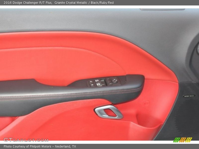 Granite Crystal Metallic / Black/Ruby Red 2016 Dodge Challenger R/T Plus