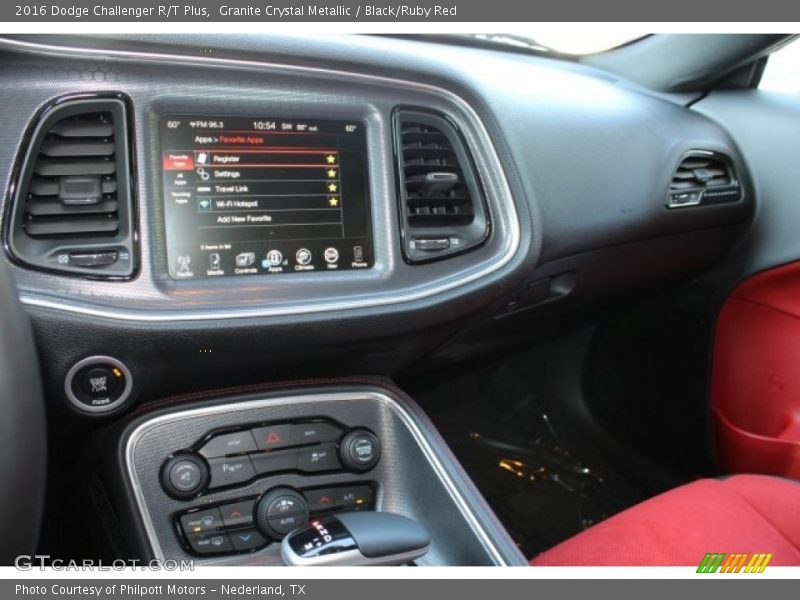 Granite Crystal Metallic / Black/Ruby Red 2016 Dodge Challenger R/T Plus