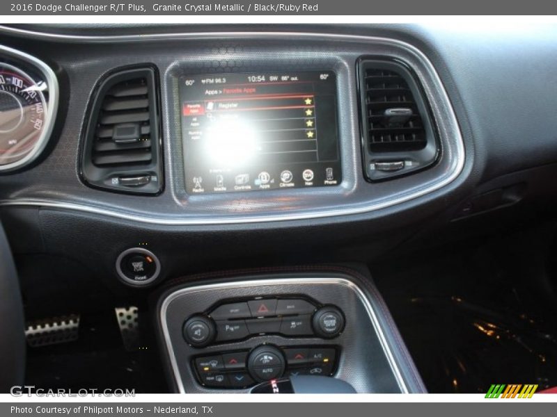 Granite Crystal Metallic / Black/Ruby Red 2016 Dodge Challenger R/T Plus