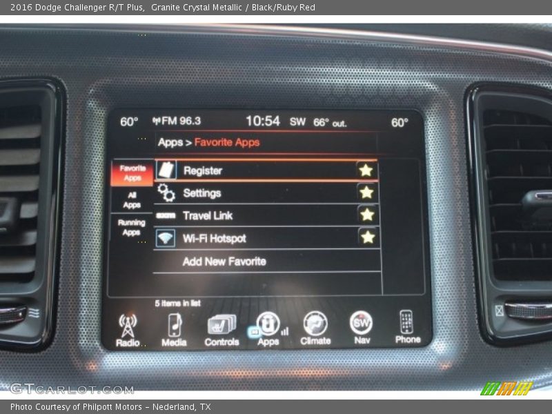 Granite Crystal Metallic / Black/Ruby Red 2016 Dodge Challenger R/T Plus