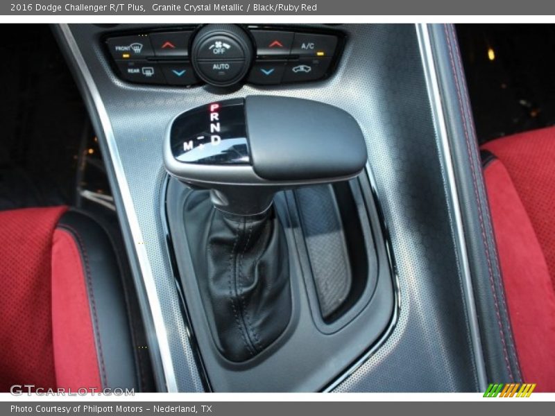 Granite Crystal Metallic / Black/Ruby Red 2016 Dodge Challenger R/T Plus