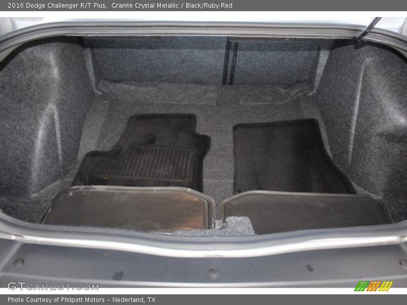 Granite Crystal Metallic / Black/Ruby Red 2016 Dodge Challenger R/T Plus