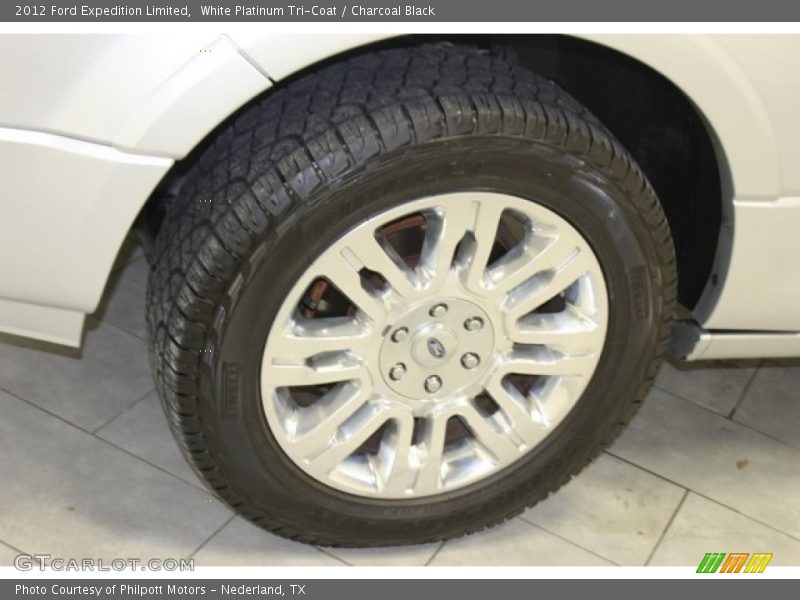 White Platinum Tri-Coat / Charcoal Black 2012 Ford Expedition Limited