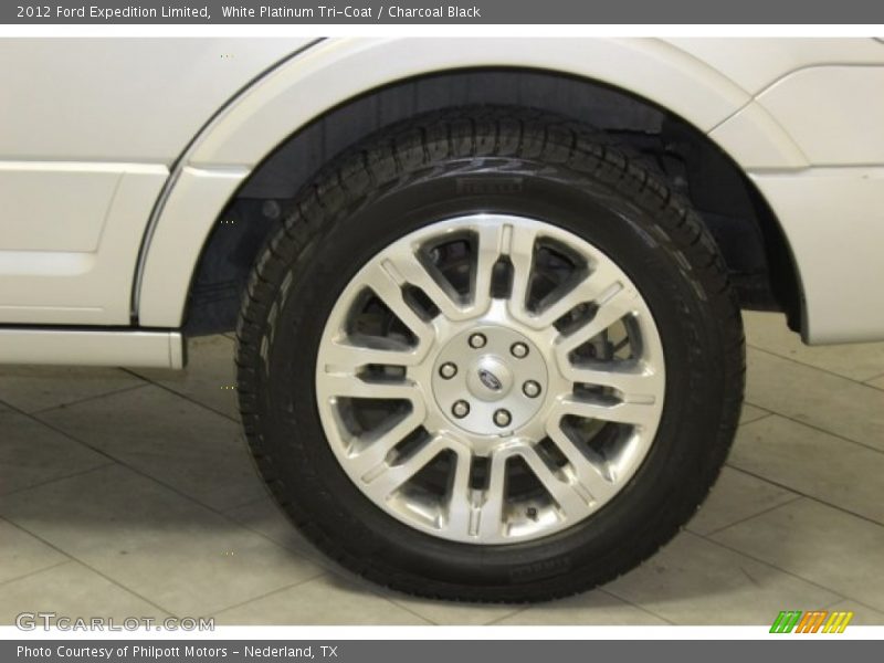White Platinum Tri-Coat / Charcoal Black 2012 Ford Expedition Limited