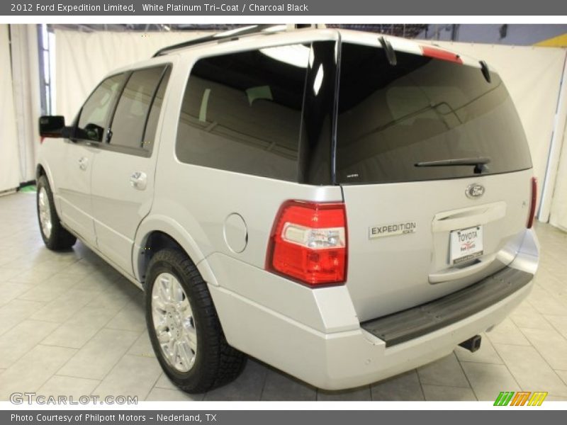 White Platinum Tri-Coat / Charcoal Black 2012 Ford Expedition Limited