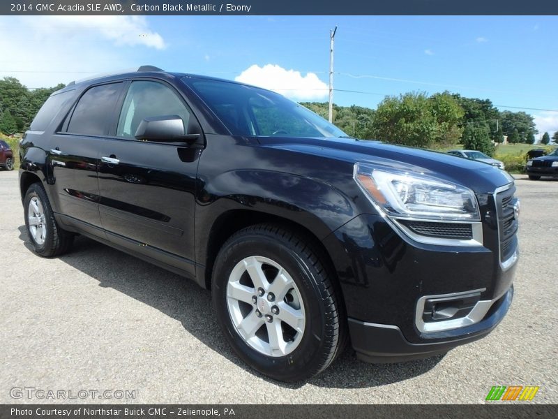 Carbon Black Metallic / Ebony 2014 GMC Acadia SLE AWD