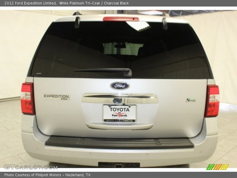 White Platinum Tri-Coat / Charcoal Black 2012 Ford Expedition Limited
