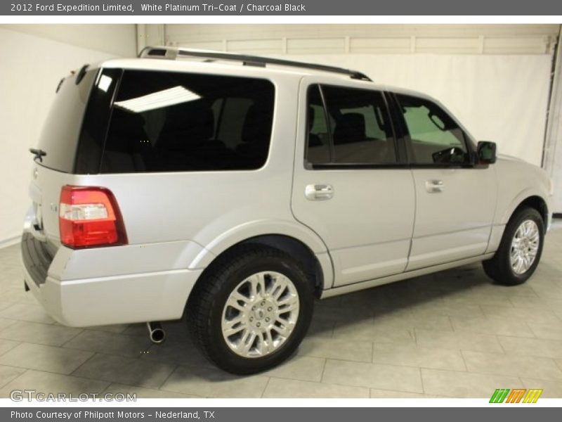 White Platinum Tri-Coat / Charcoal Black 2012 Ford Expedition Limited