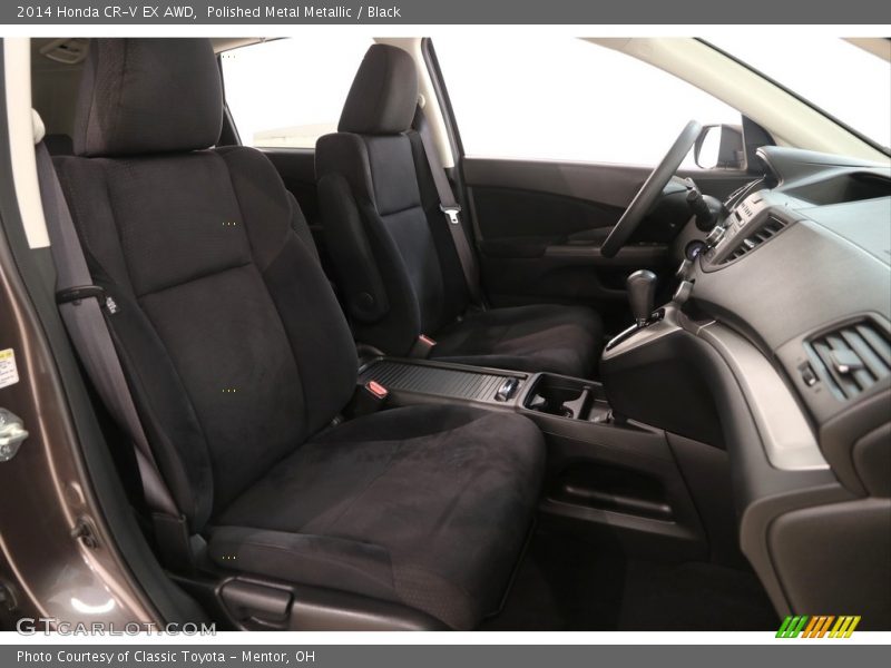 Polished Metal Metallic / Black 2014 Honda CR-V EX AWD