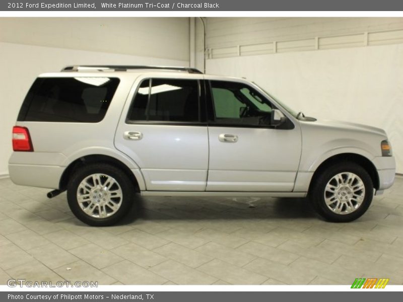 White Platinum Tri-Coat / Charcoal Black 2012 Ford Expedition Limited