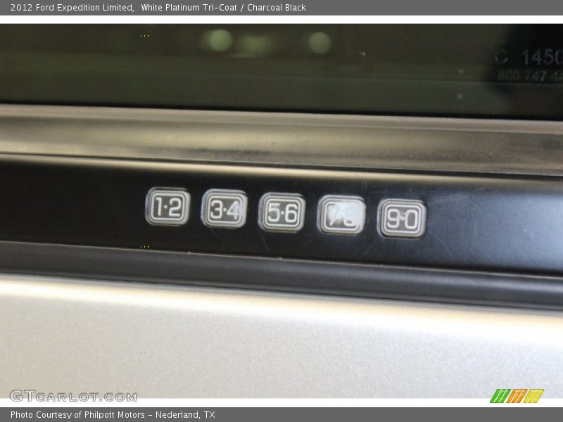 White Platinum Tri-Coat / Charcoal Black 2012 Ford Expedition Limited