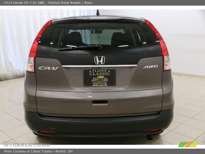 Polished Metal Metallic / Black 2014 Honda CR-V EX AWD