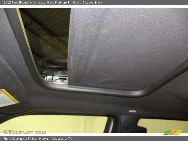 White Platinum Tri-Coat / Charcoal Black 2012 Ford Expedition Limited