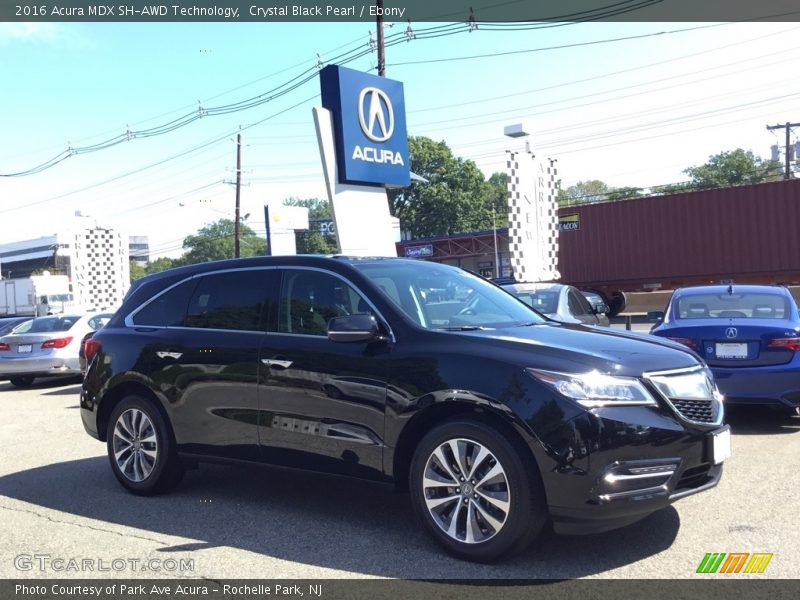 Crystal Black Pearl / Ebony 2016 Acura MDX SH-AWD Technology