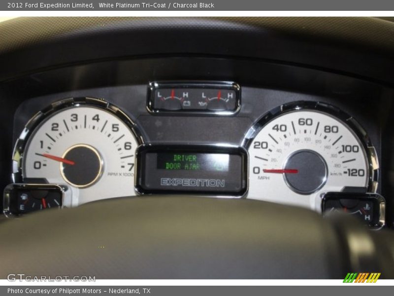 White Platinum Tri-Coat / Charcoal Black 2012 Ford Expedition Limited