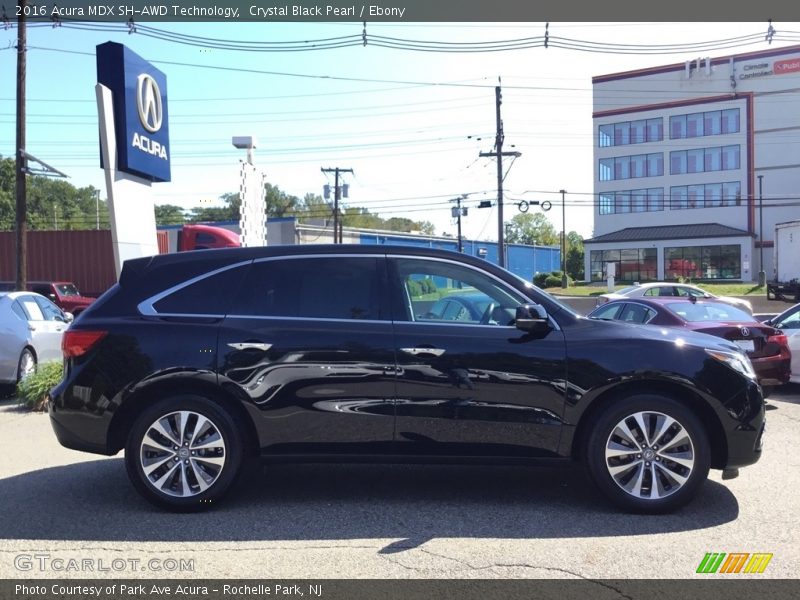 Crystal Black Pearl / Ebony 2016 Acura MDX SH-AWD Technology