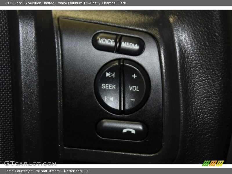 White Platinum Tri-Coat / Charcoal Black 2012 Ford Expedition Limited