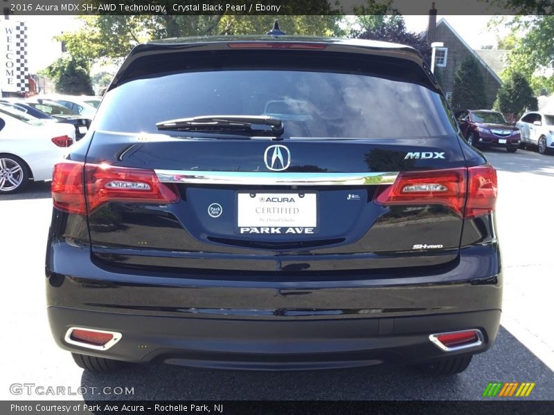 Crystal Black Pearl / Ebony 2016 Acura MDX SH-AWD Technology