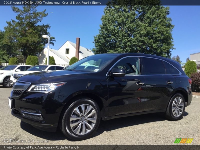 Crystal Black Pearl / Ebony 2016 Acura MDX SH-AWD Technology
