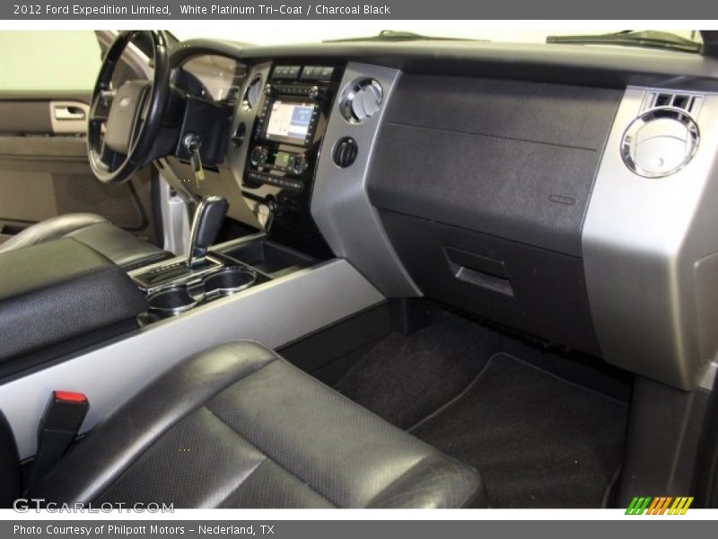 White Platinum Tri-Coat / Charcoal Black 2012 Ford Expedition Limited