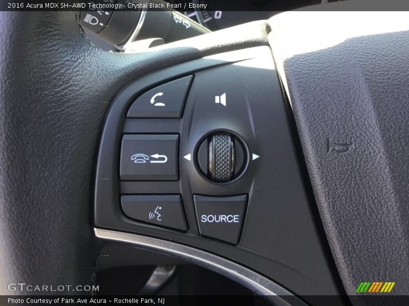 Crystal Black Pearl / Ebony 2016 Acura MDX SH-AWD Technology