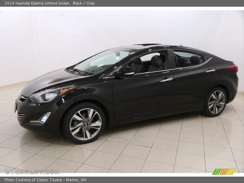Black / Gray 2014 Hyundai Elantra Limited Sedan