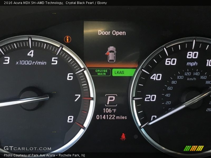 Crystal Black Pearl / Ebony 2016 Acura MDX SH-AWD Technology