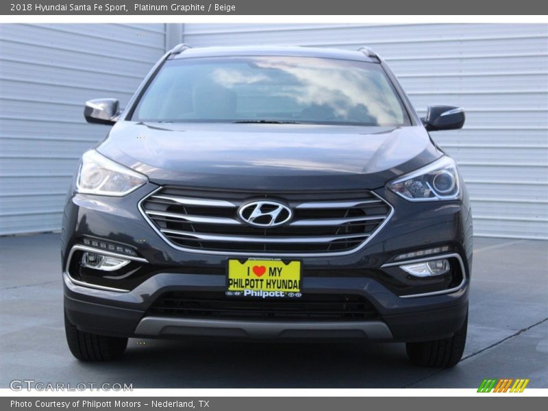 Platinum Graphite / Beige 2018 Hyundai Santa Fe Sport