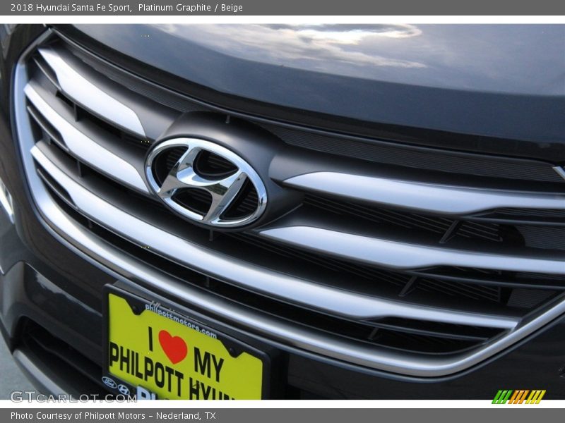 Platinum Graphite / Beige 2018 Hyundai Santa Fe Sport