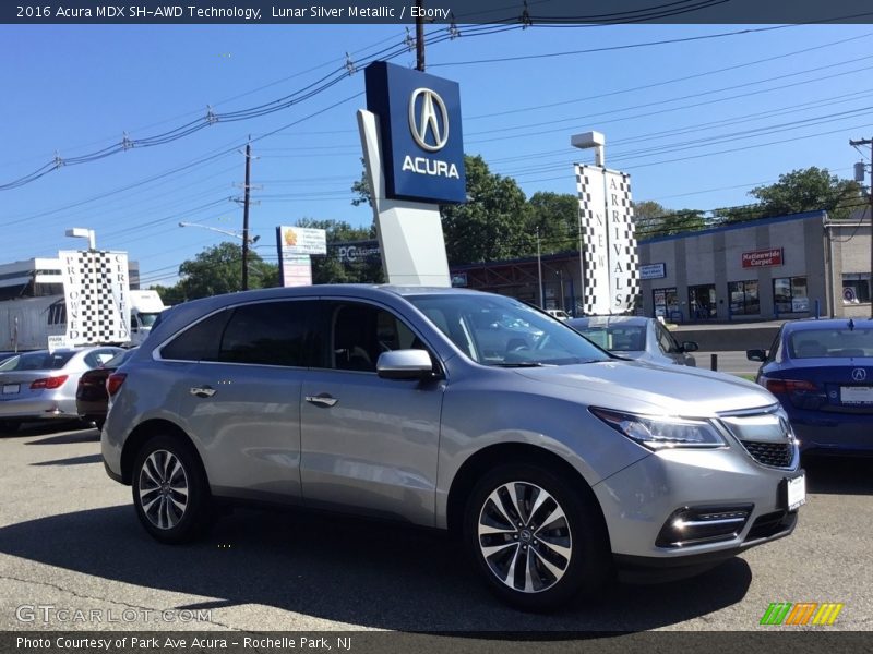 Lunar Silver Metallic / Ebony 2016 Acura MDX SH-AWD Technology
