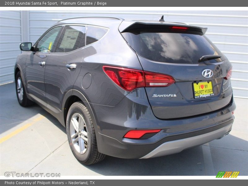 Platinum Graphite / Beige 2018 Hyundai Santa Fe Sport