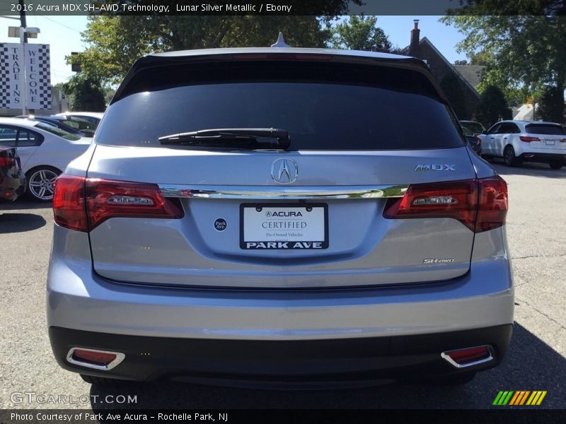 Lunar Silver Metallic / Ebony 2016 Acura MDX SH-AWD Technology