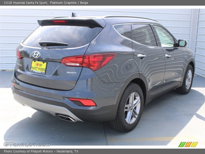 Platinum Graphite / Beige 2018 Hyundai Santa Fe Sport