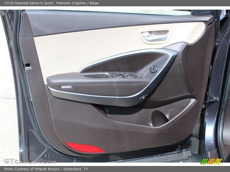 Platinum Graphite / Beige 2018 Hyundai Santa Fe Sport