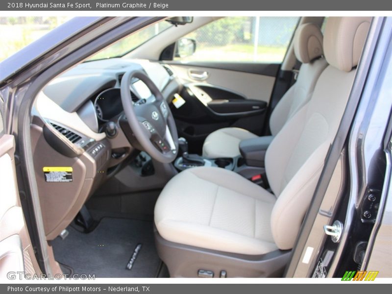 Platinum Graphite / Beige 2018 Hyundai Santa Fe Sport