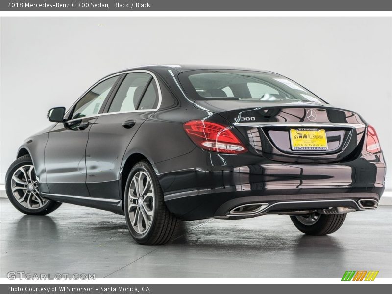 Black / Black 2018 Mercedes-Benz C 300 Sedan