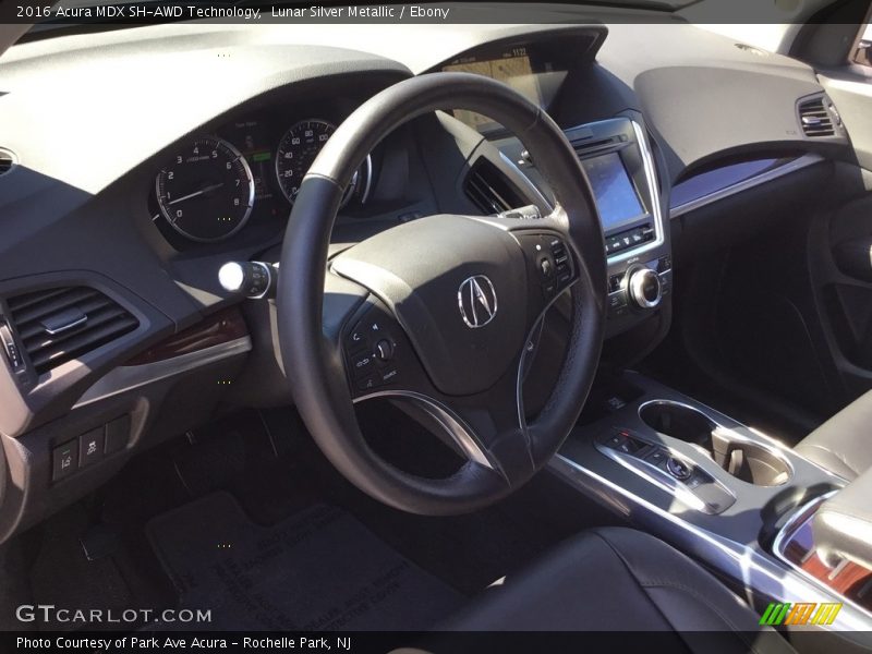 Lunar Silver Metallic / Ebony 2016 Acura MDX SH-AWD Technology
