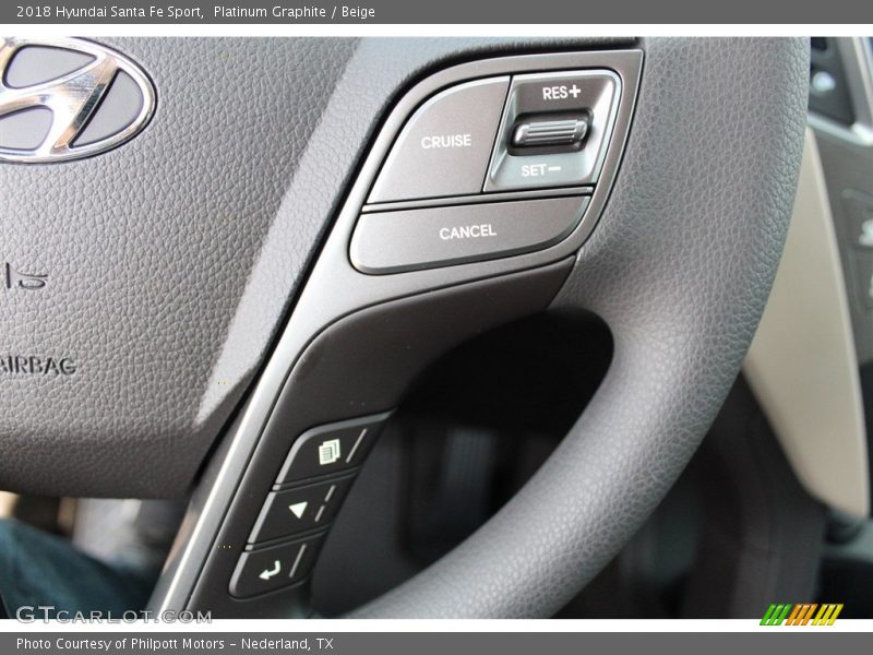Platinum Graphite / Beige 2018 Hyundai Santa Fe Sport
