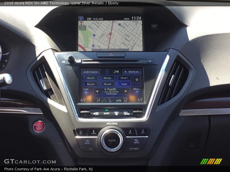 Lunar Silver Metallic / Ebony 2016 Acura MDX SH-AWD Technology