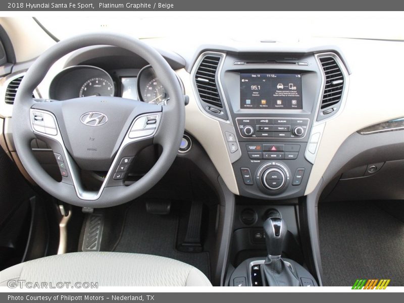 Platinum Graphite / Beige 2018 Hyundai Santa Fe Sport