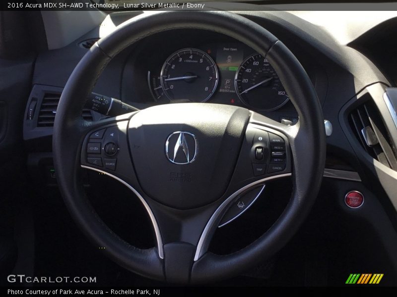 Lunar Silver Metallic / Ebony 2016 Acura MDX SH-AWD Technology