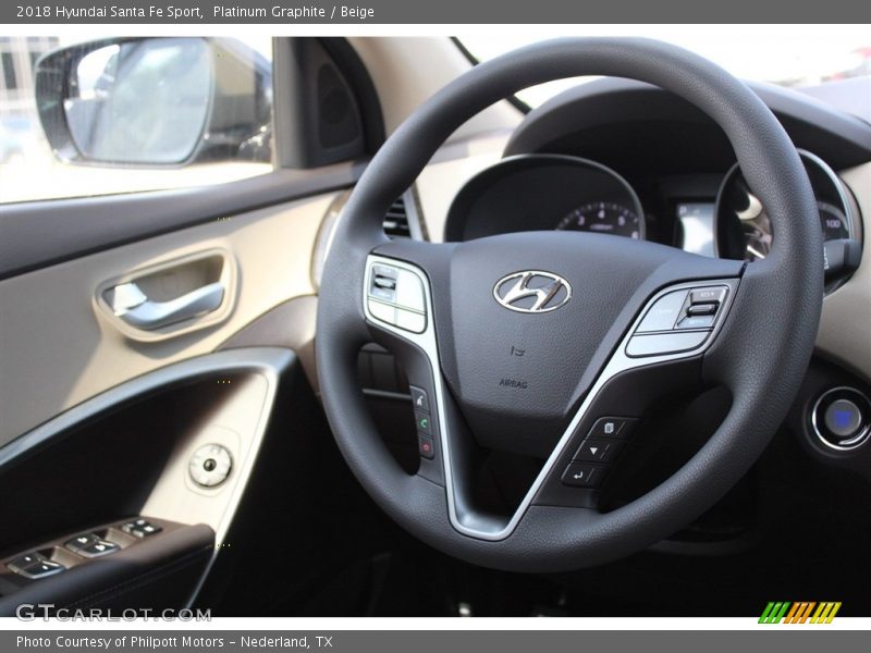 Platinum Graphite / Beige 2018 Hyundai Santa Fe Sport