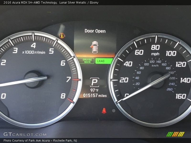 Lunar Silver Metallic / Ebony 2016 Acura MDX SH-AWD Technology