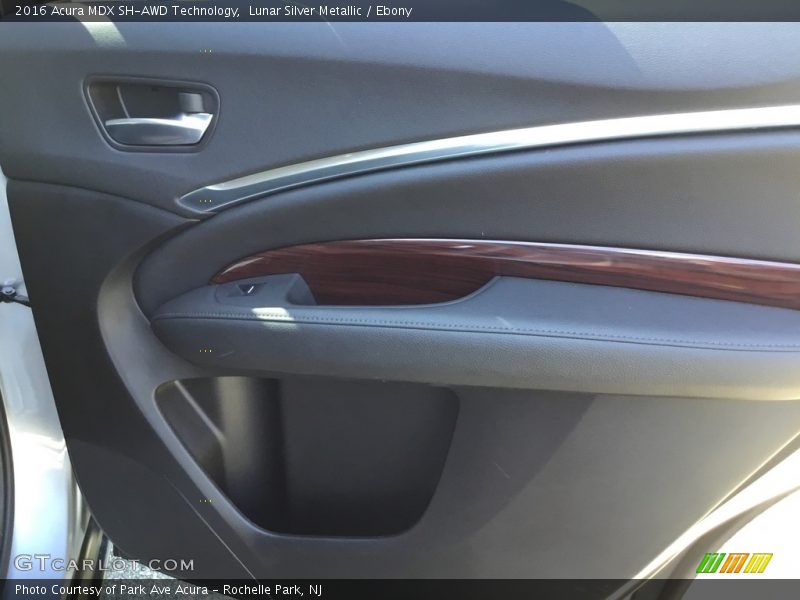 Lunar Silver Metallic / Ebony 2016 Acura MDX SH-AWD Technology