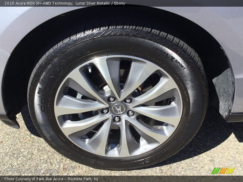 Lunar Silver Metallic / Ebony 2016 Acura MDX SH-AWD Technology