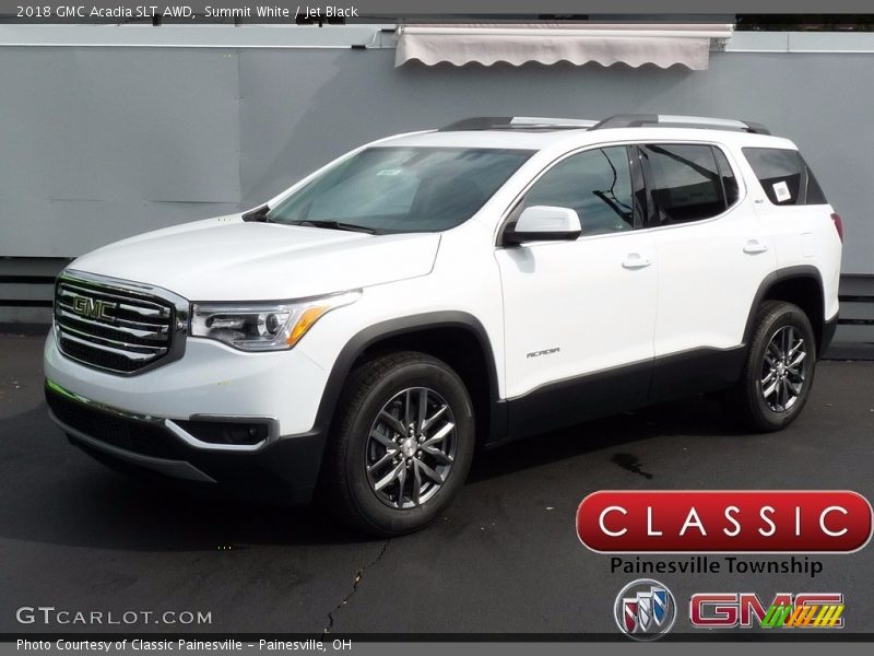 Summit White / Jet Black 2018 GMC Acadia SLT AWD